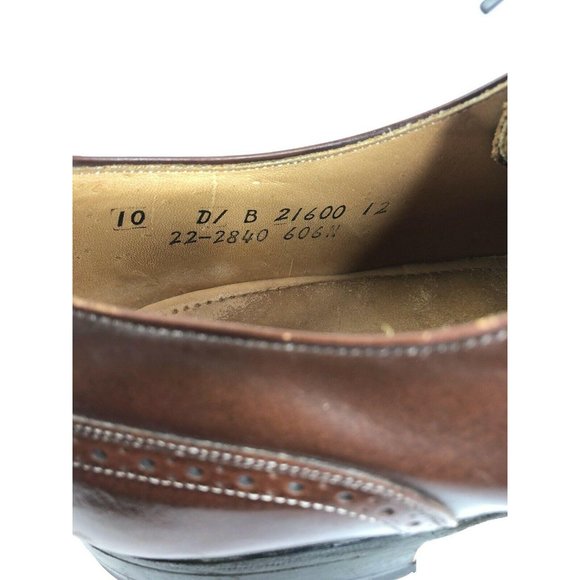Johnston Murphy Optima Men’s Brown Leather Wingtip - Picture 10 of 11